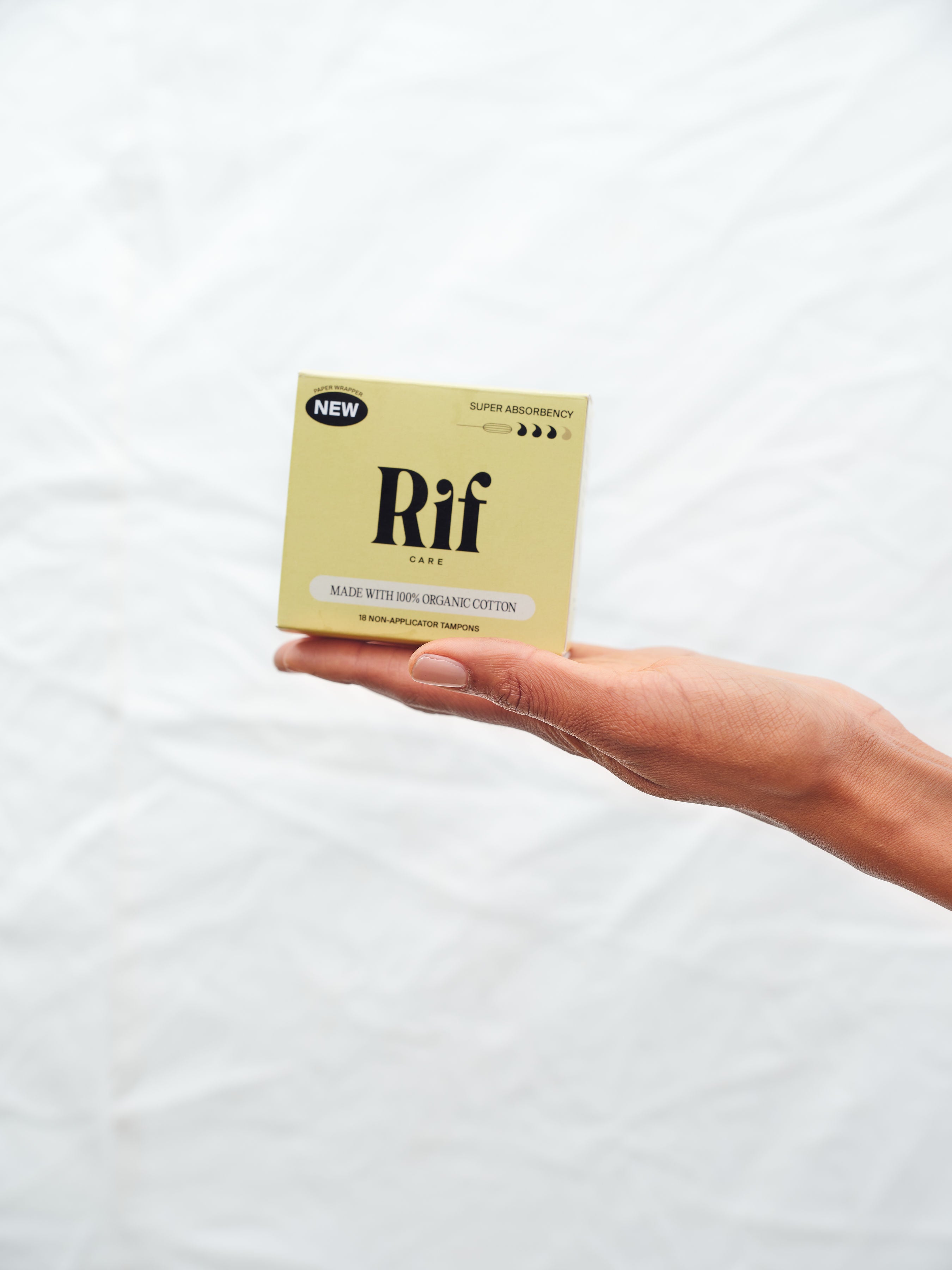 Rif Care | Organic Super Tampons (18 Pack)