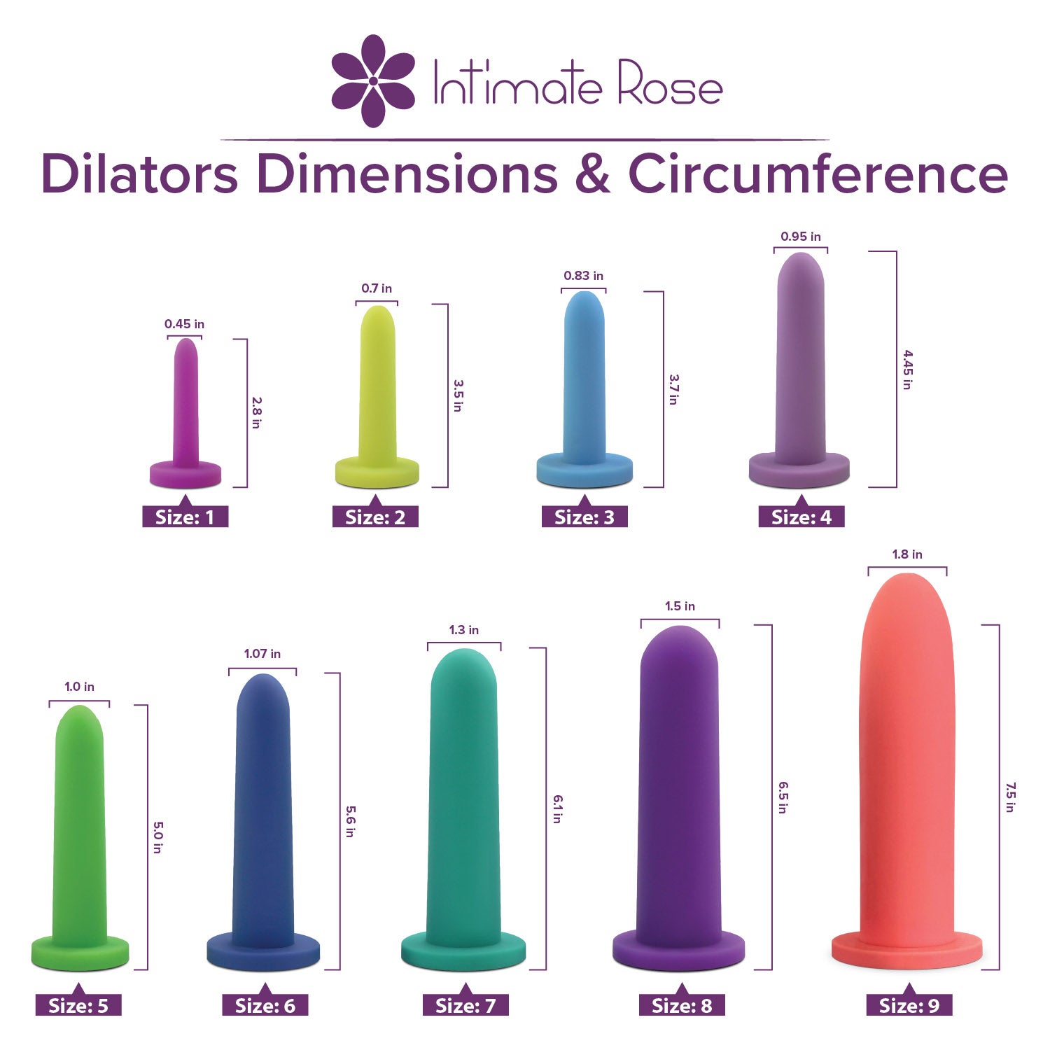 Intimate Rose | Silicone Trainer (Dilator) Size 8