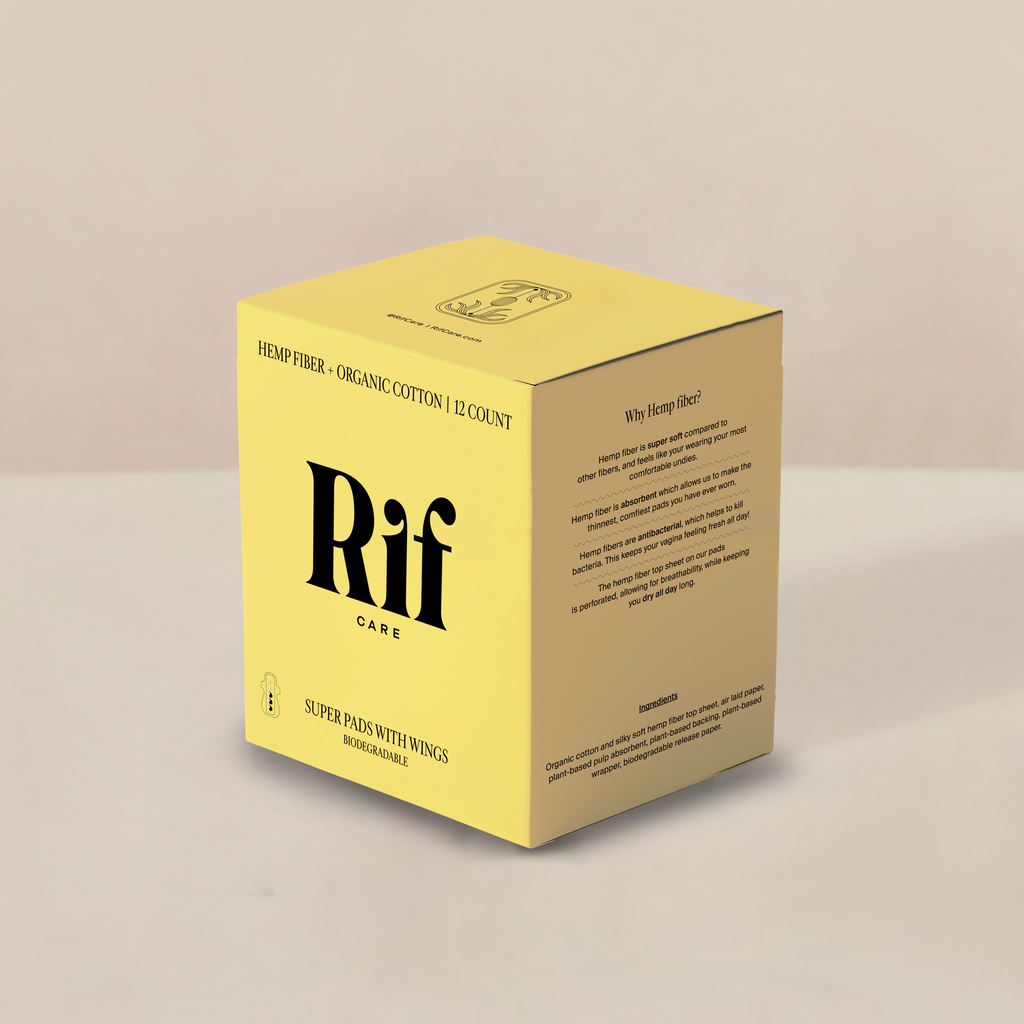 Rif Care | Organic Super Pads (12 Pack)