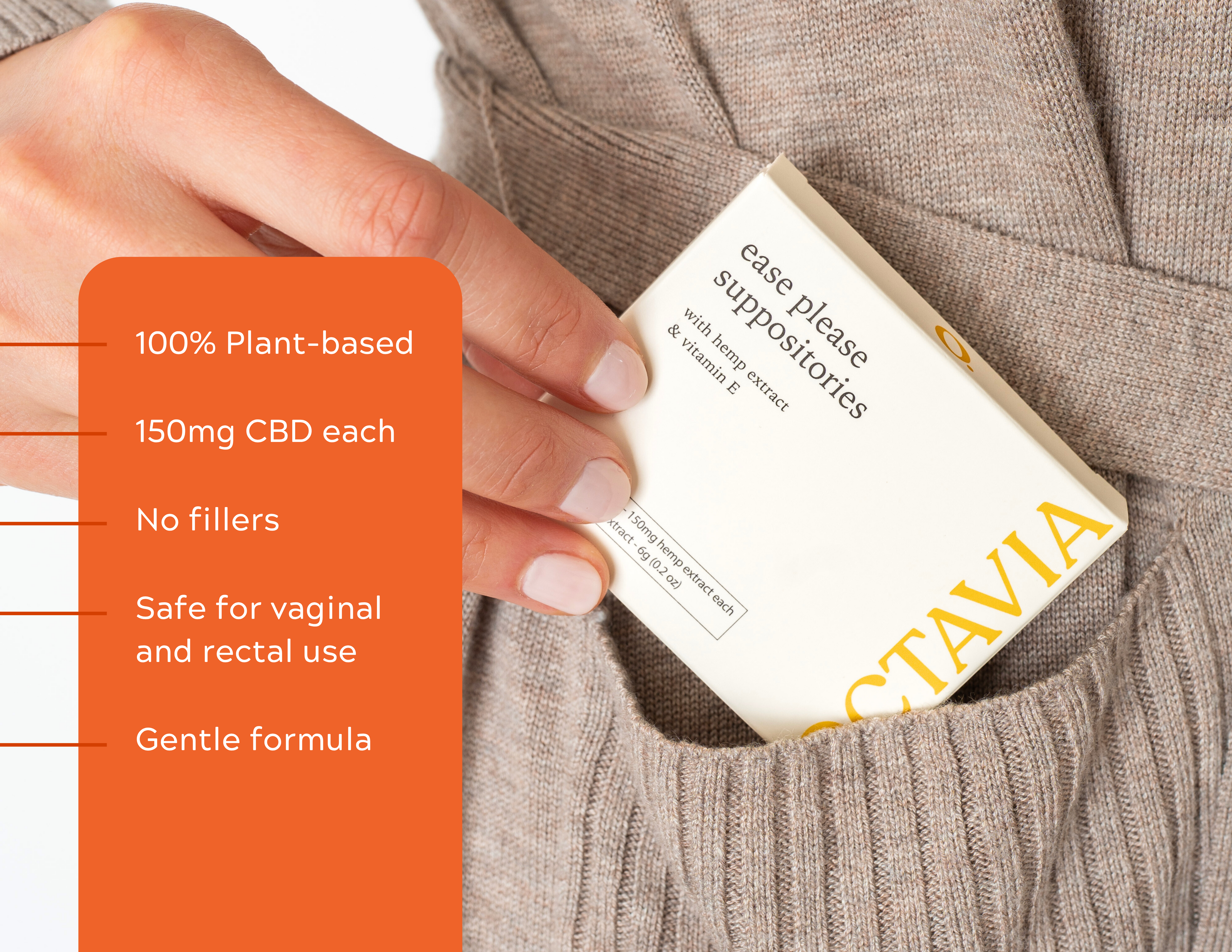 Octavia | Ease Please Suppositories