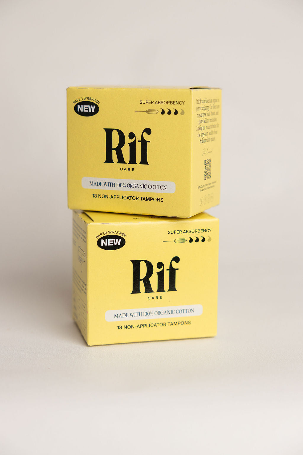 Rif Care | Organic Super Tampons (18 Pack)