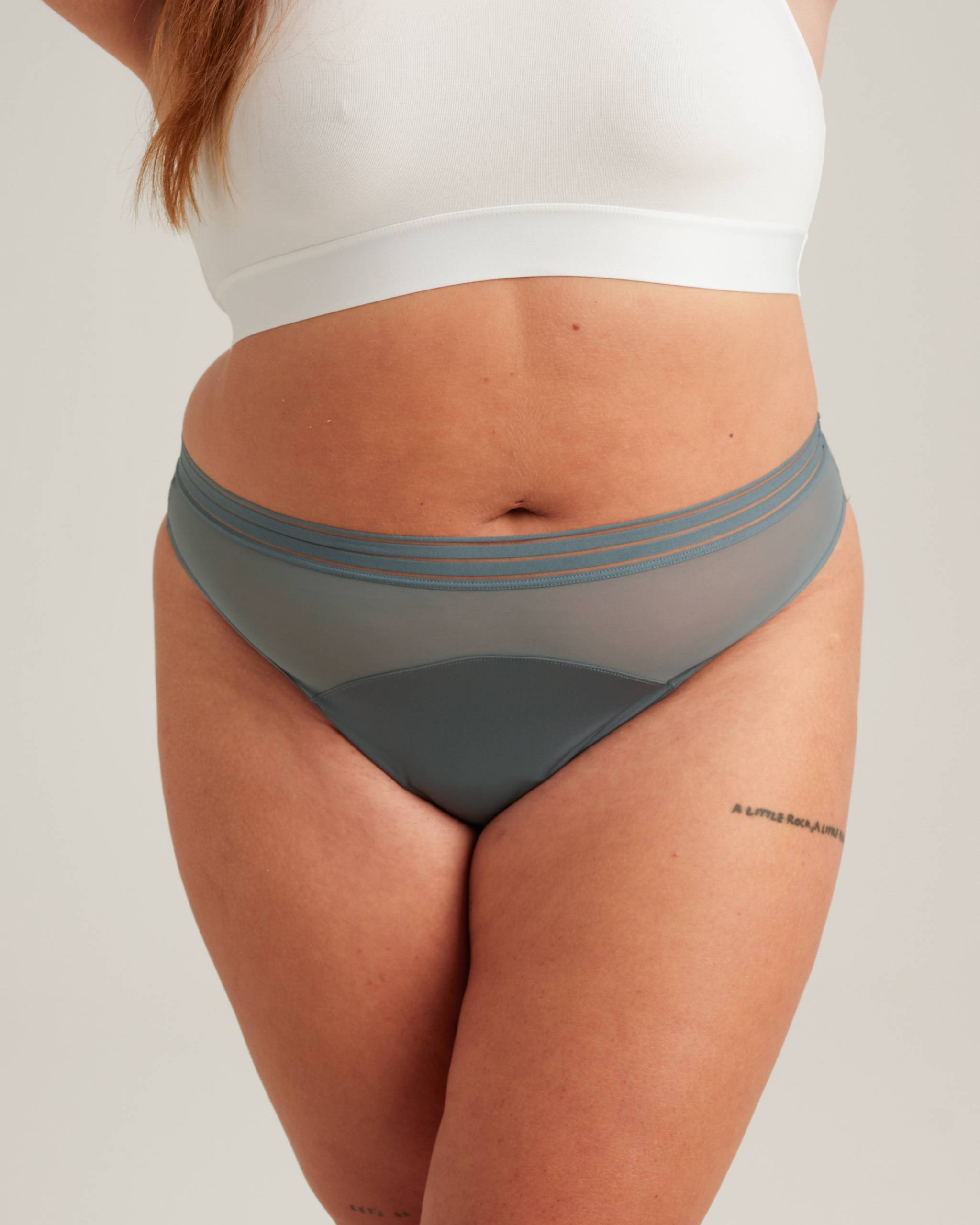 Leakproof Mesh Thong