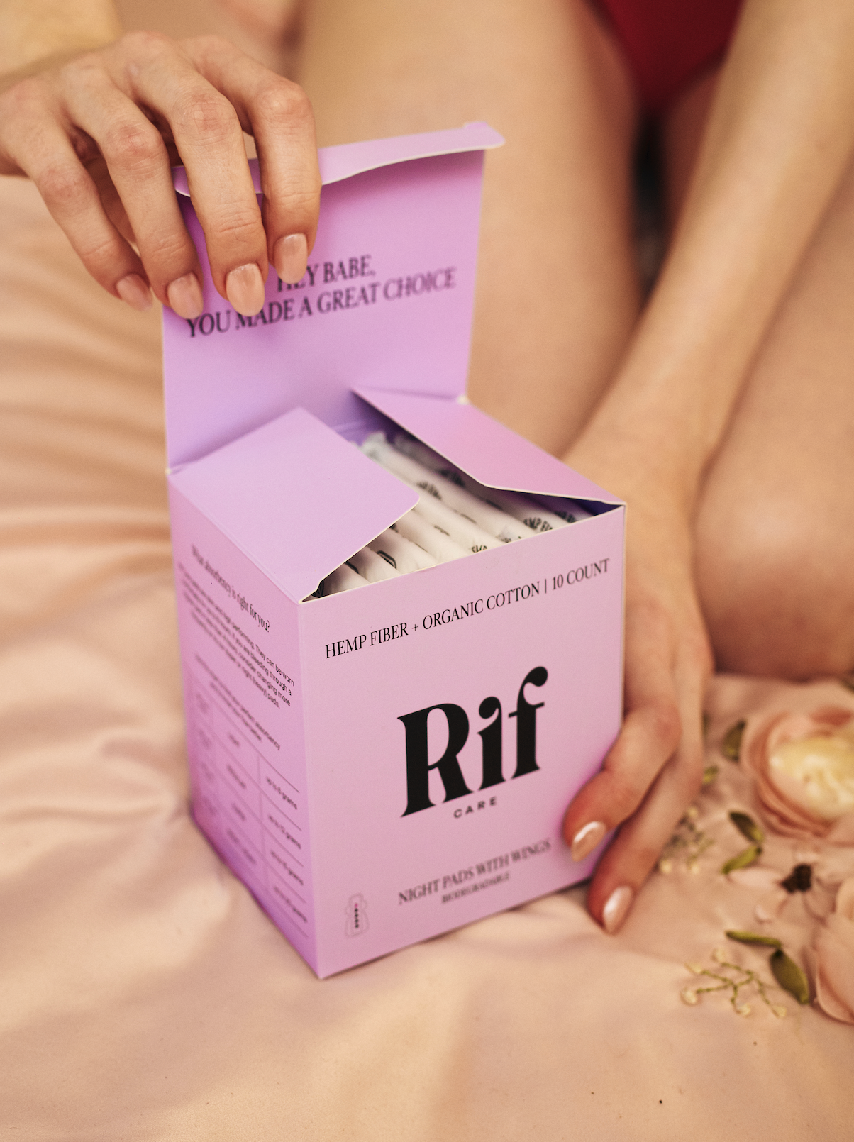 Rif Care | Organic Night Pads (10 Pack)