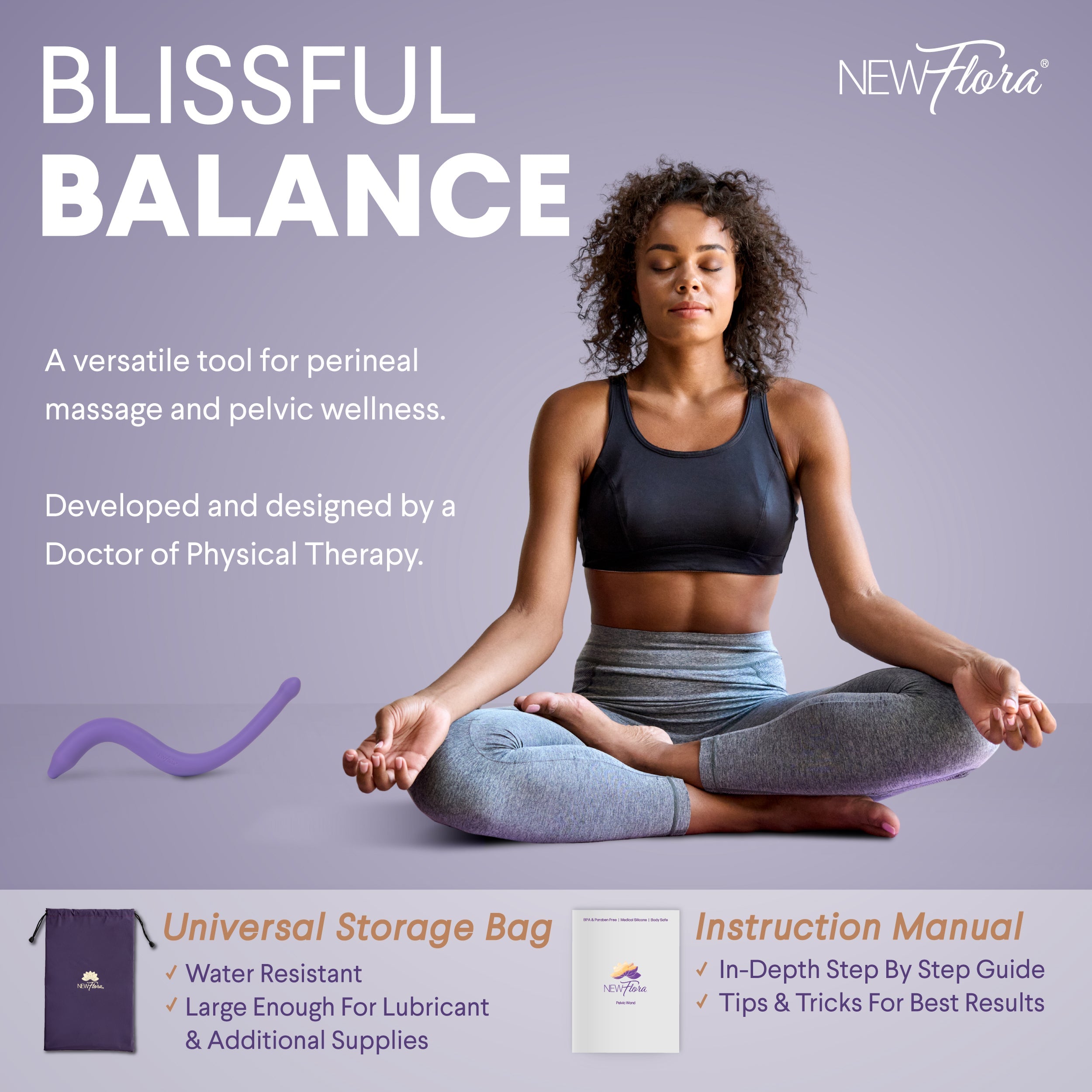 NewFlora | Pelvic & Perineal Massage Wand