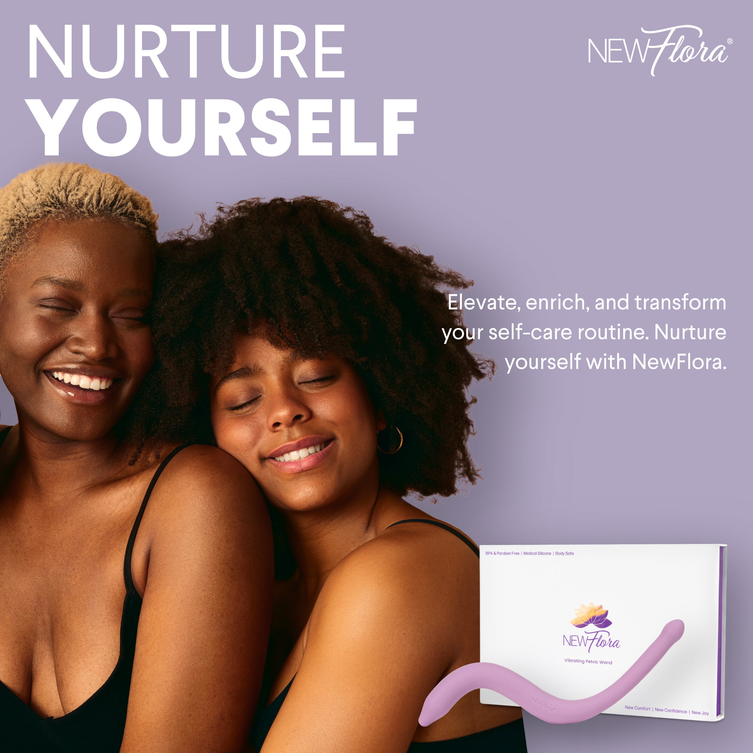 NewFlora | Vibrating Pelvic & Perineal Massage Wand