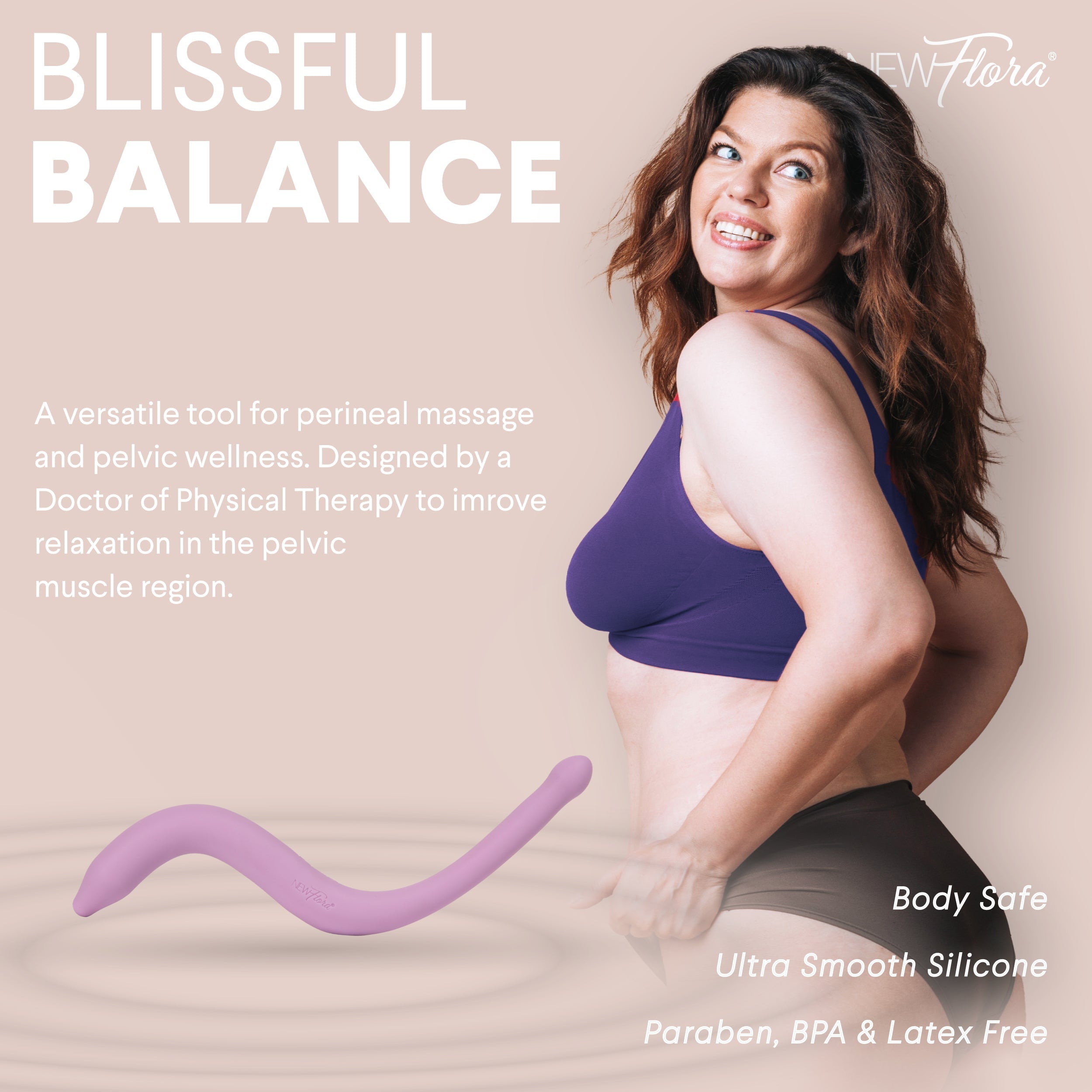 NewFlora | Vibrating Pelvic & Perineal Massage Wand